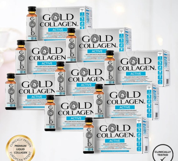 9 Gold Collagen ACTIVE dėžutės (pilnas 3 mėnesių kursas)