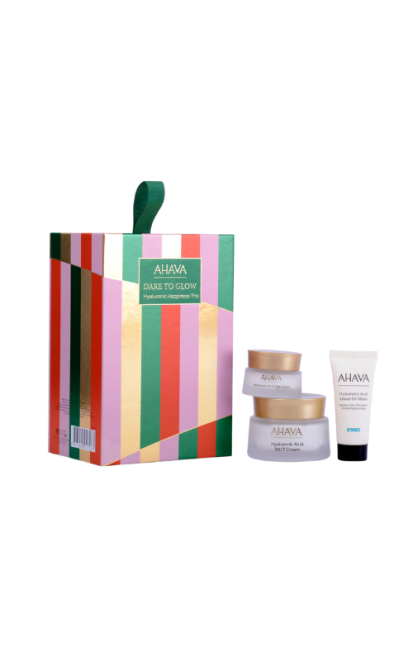 AHAVA DARE TO GLOW HYALURONIC HAPPINESS TRIO DOVANŲ RINKINYS