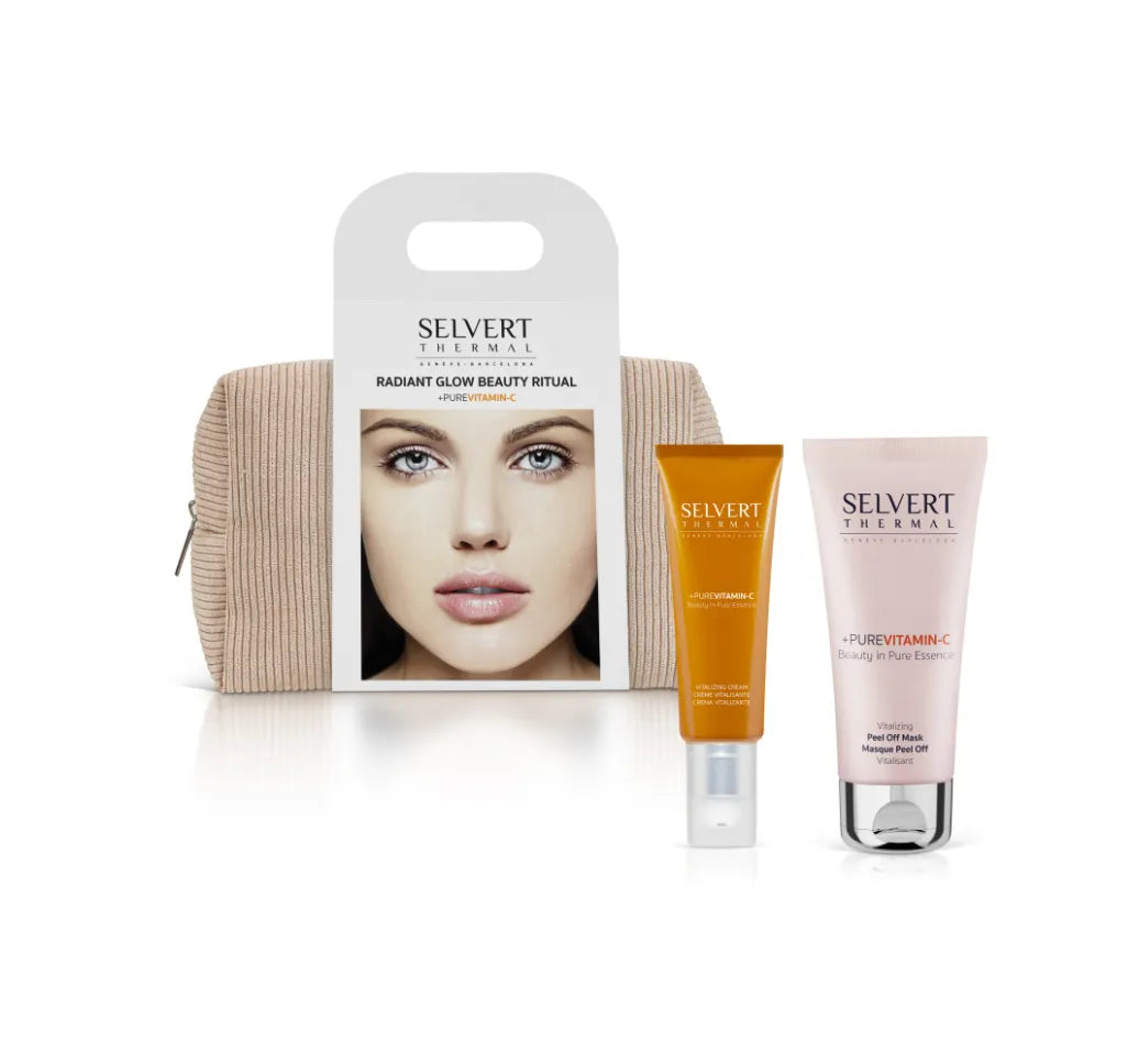 +PURE VITAMIN C GLOW BEAUTY RITAUL/ Rinkinys kosmetinėje: veido kaukė + veido kremas, 1 vnt.