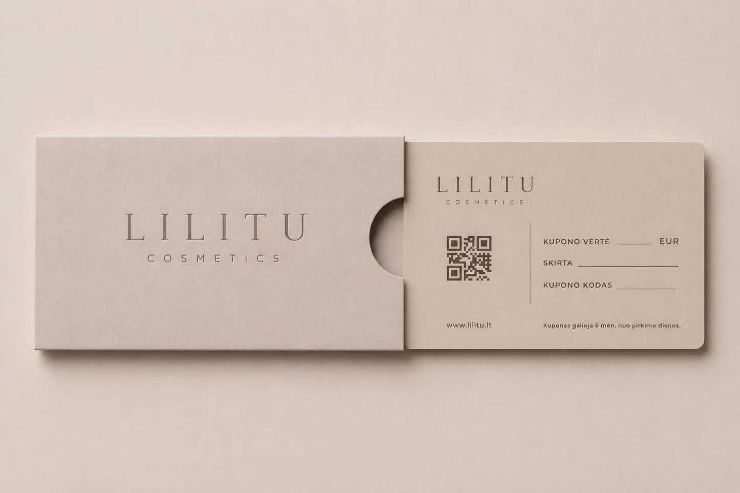 Lilitu.lt fizinis dovanų kuponas