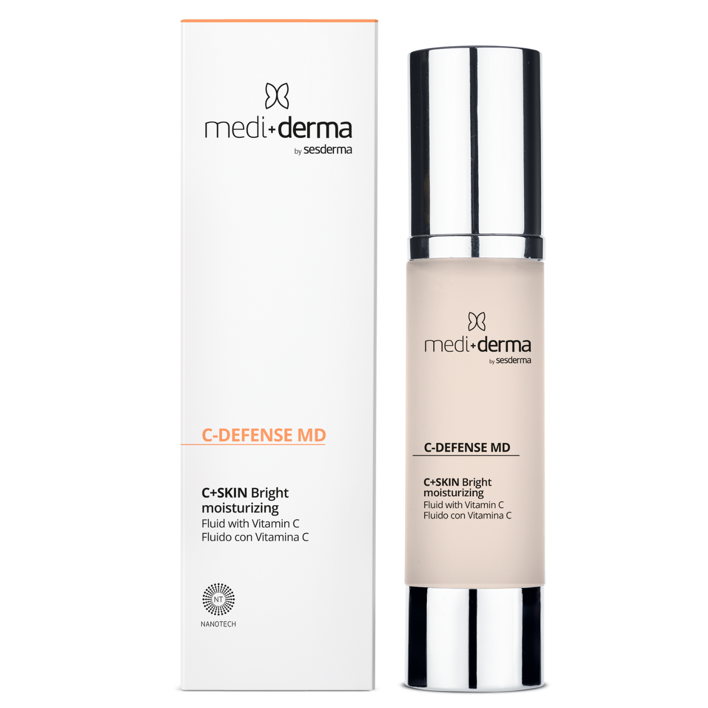 MEDIDERMA HOMECARE C+SKIN SKAISTINANTIS VEIDO FLUIDAS SU VITAMINU C, 50 ML