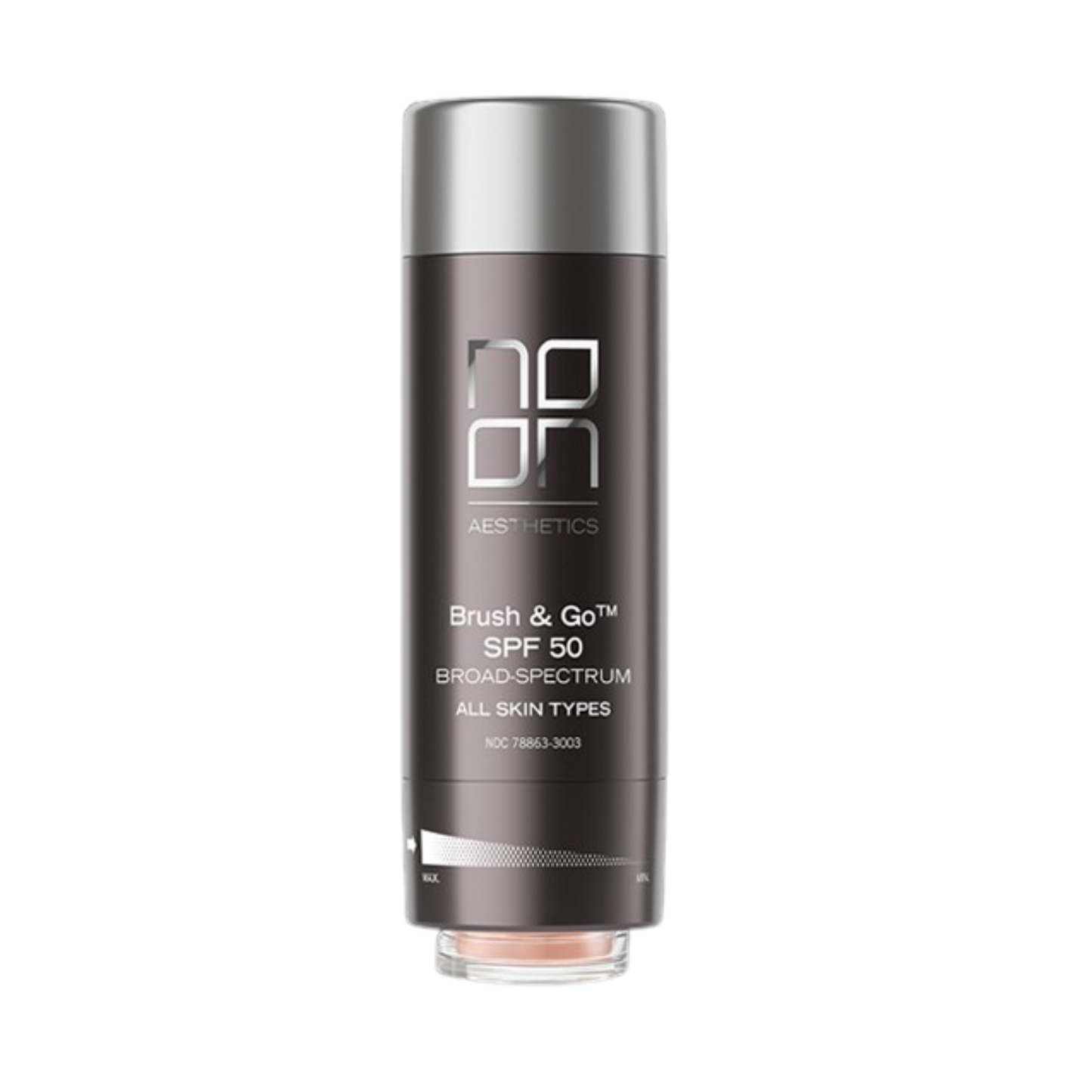 NOON BRUSH GO MINERAL SUN PROTECTION POWDER SPF 50 VISŲ TIPŲ ODAI (Tone 02), 2x5 g