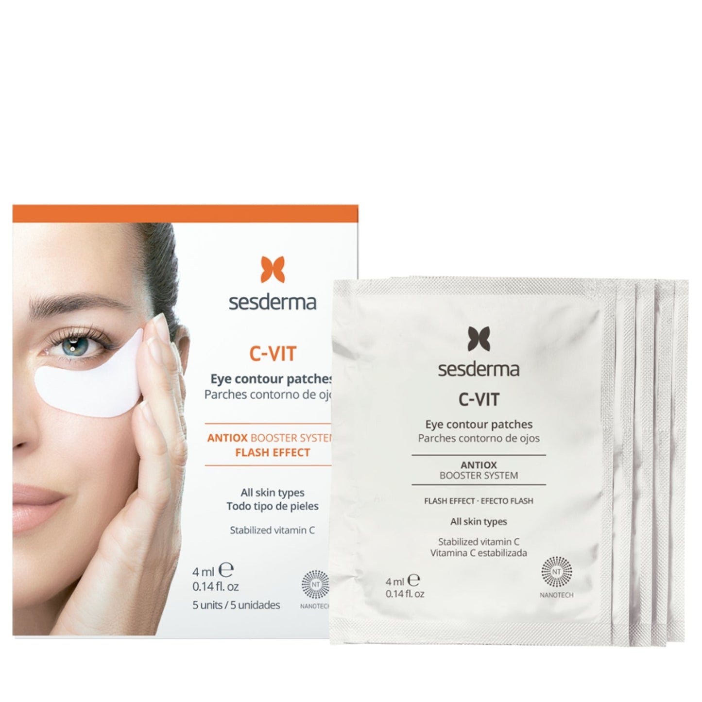 SESDERMA C-VIT SKAISTINANTYS PAAKIU PADELIAI, 5x4 ml