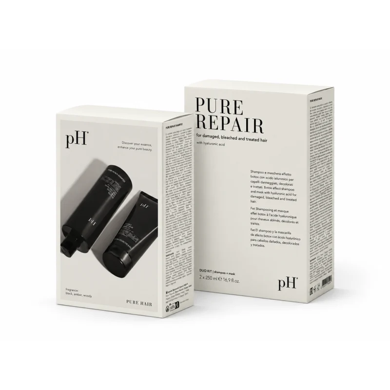 Rinkinys plaukų atstatymui „pH Laboratories PURE REPAIR DUO KIT“ 400 ML + 200 ml