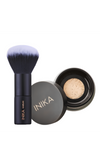 INIKA ORGANIC BIRI MINERALINĖ PUDRA SPF 25 (NURTURE) IR KABUKI ŠEPETĖLIS