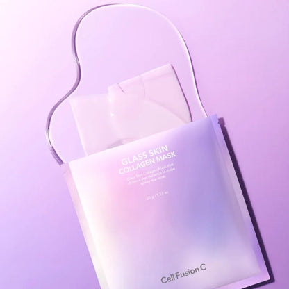 Cell Fusion C „Glass Skin Collagen Mask" skaistinanti hidrogelinė kaukė su kolagenu ( pakuotė 5vnt )