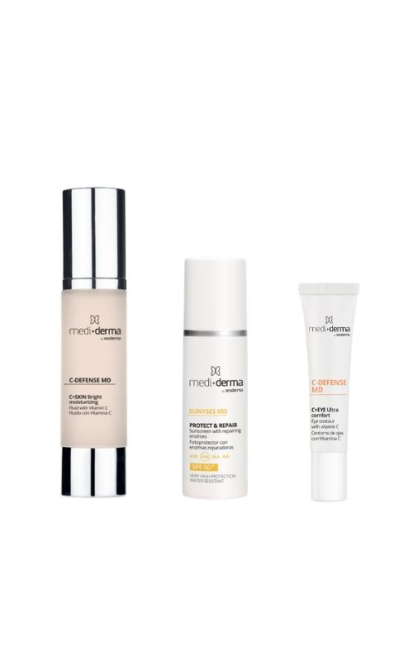 MEDIDERMA GLOW & PROTECT ODOS PRIEŽIŪROS RINKINYS