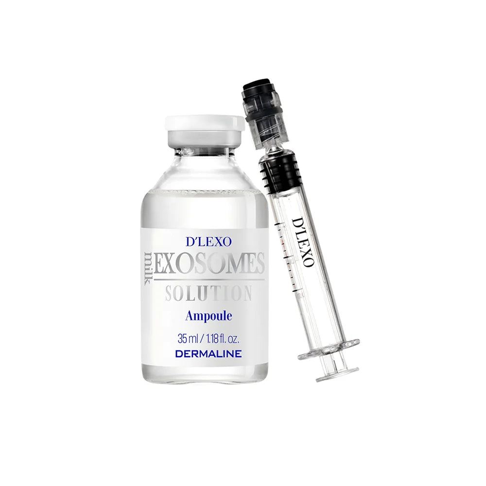 Dermaline D’Lexo Milk Exosomes Solution Ampoule with Exosomes, Centella Asiatica, and Adenosine, 35 ml.