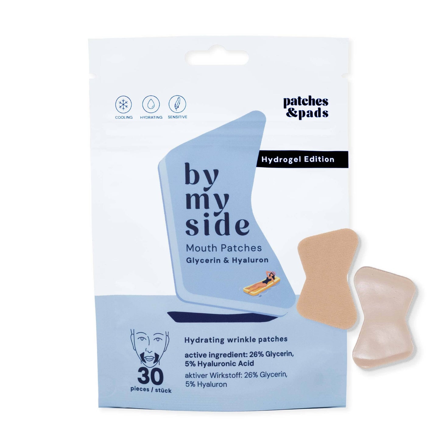 Patches&pads - veido pleistrai burnos sričiai – hidrogelis su hialurono rūgštimi