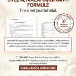DERMALINE D’LEXO NAD Power Solution Bubble Toner Drėkinantis Ir Odos Gyvybingumą Puoselėjantis Putų Tonikas Su 1 % NAD, Aminorūgštimis, Antioksidantais Ir Peptidais, 200 Ml