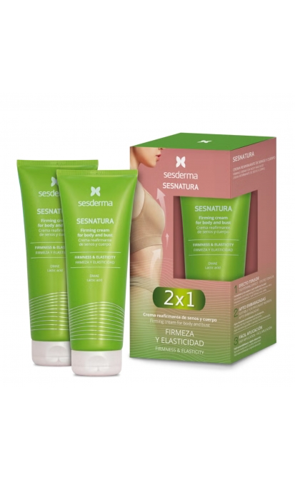 SESDERMA SESNATURA KŪNO IR KRŪTINĖS KREMŲ RINKINYS STANGRUMO STOKOJANČIAI ODAI, 2x200 ML