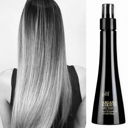 pH Laboratories
Trigubo poveikio nenuplaunamas drėkinantis kondicionierius, apsauga nuo karščio ir UV spindulių „Argan & Keratin“, 150 ml