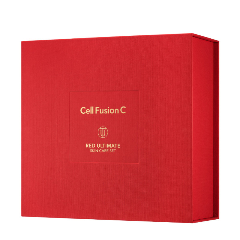 CELL FUSION C „Red Ultimate Set” dovanų rinkinys odos maitinimui ir stangrinimui