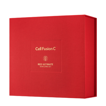 CELL FUSION C „Red Ultimate Set” dovanų rinkinys odos maitinimui ir stangrinimui