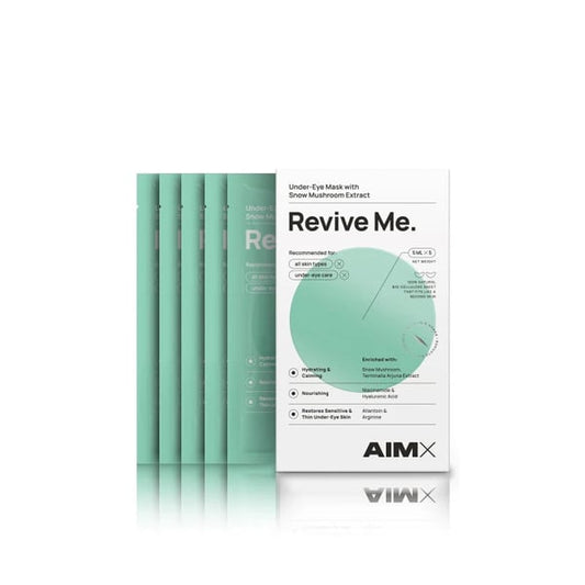 AIMX drėkinanti lakštinė paakių kaukė su hialuronu AIMX Revive Me (5 vnt)
