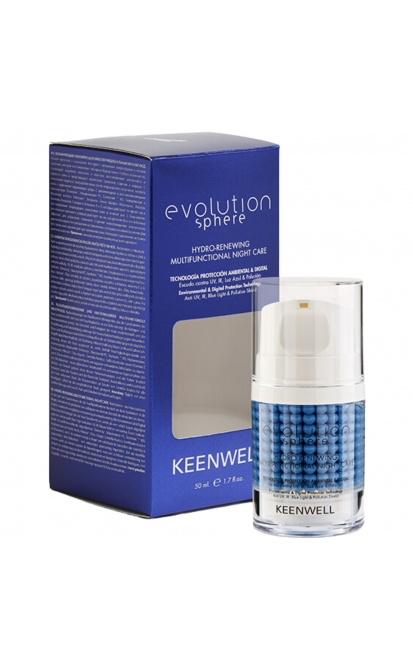 KEENWELL EVOLUTION SPHERE DRĖKINAMASIS ATKURIAMASIS NAKTINIS VEIDO KREMAS, 50 ml