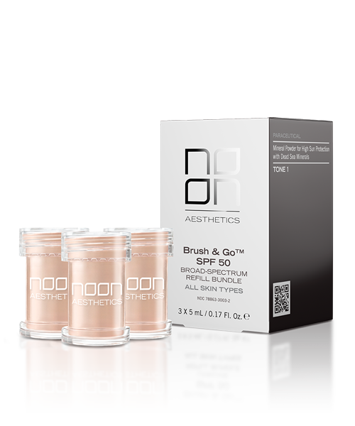NOON BRUSH&GO REFILL FOR OILY SKIN (Tone 01), 3x5 G