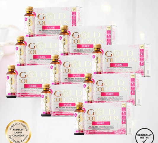 9 Gold Collagen PURE dėžutės (pilnas 3 mėnesių kursas)