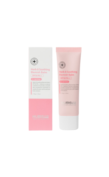 HUBISLAB HERB 8 SOOTHING VEIDO KREMAS SU SPALVA SPF30, 50g.