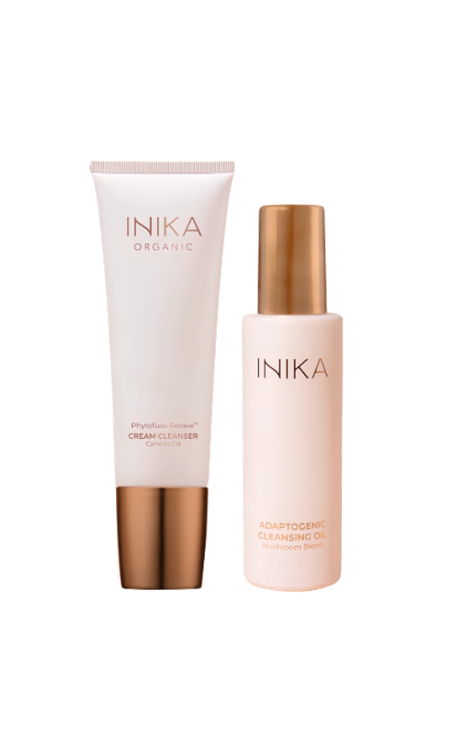 INIKA ORGANIC PHYTOFUSE RENEW KREMINIS PRAUSIKLIS IR ADAPTOGENINIS VALOMASIS ALIEJUS