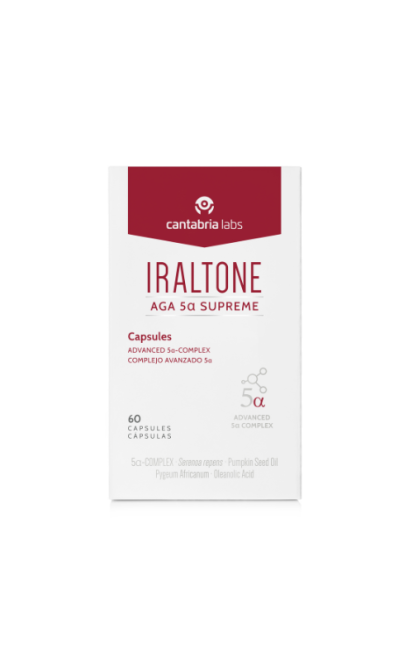 CANTABRIA LABS IRALTONE AGA 5-ALFA SUPREME KAPSULĖS, 60 KAPSULIŲ