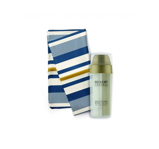 DUO SERUM PACK/ Dvifazis serumas prieš odos senėjimą, (30 ml + satino skarelė)