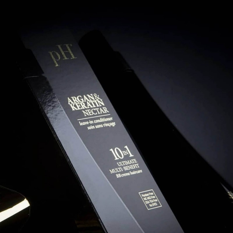 pH Laboratories
Trigubo poveikio nenuplaunamas drėkinantis kondicionierius, apsauga nuo karščio ir UV spindulių „Argan & Keratin“, 150 ml