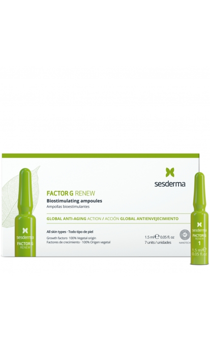 SESDERMA FACTOR G GLOBAL ANTI-AGING AMPULĖS, 7x1,5 ML