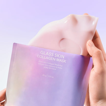 Cell Fusion C „Glass Skin Collagen Mask" skaistinanti hidrogelinė kaukė su kolagenu ( pakuotė 5vnt )