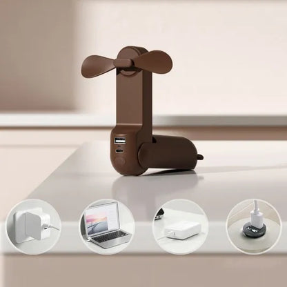 JisuLife Handheld Fan 8 Plus Ventiliatorius brown