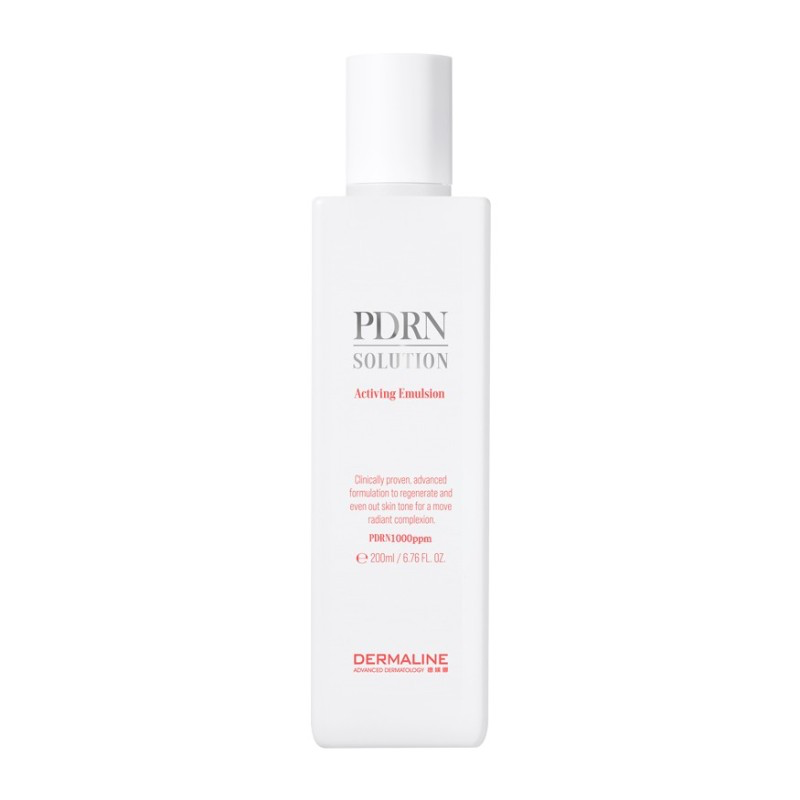 DERMALINE PDRN SOLUTION ACTIVING EMULSION Drėkinamoji ir regeneruojamoji emulsija, 200 ml