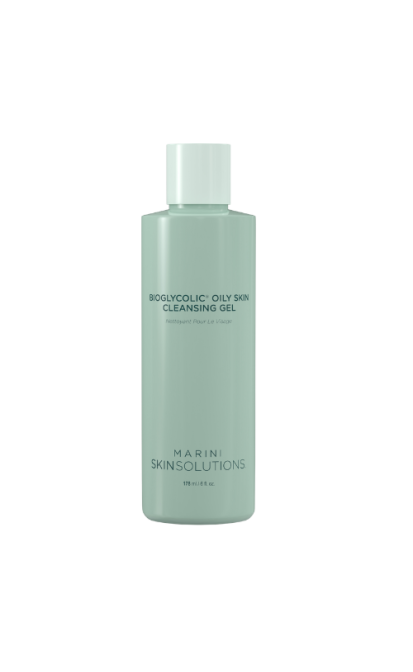 MARINI SKINSOLUTIONS BIOGLYCOLIC® OILY SKIN CLEANSING GEL GILIAI VALANTIS PRAUSIKLIS RIEBIAI IR PROBLEMINEI ODAI, 178 ML.