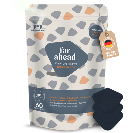 Patches & Pads – veido pleistrai „Raukšlė tarp antakių“ – medvilnė ir niacinamidas