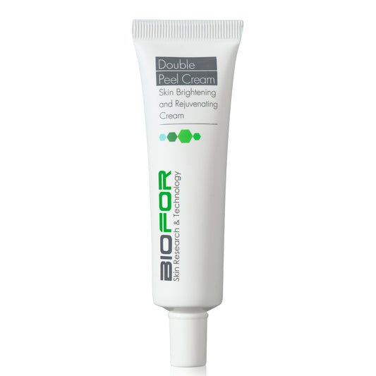 BIOFOR DOUBLE PEEL ODĄ ŠVIESINANTIS IR ŠVEIČIANTIS VEIDO KREMAS, 30 ML