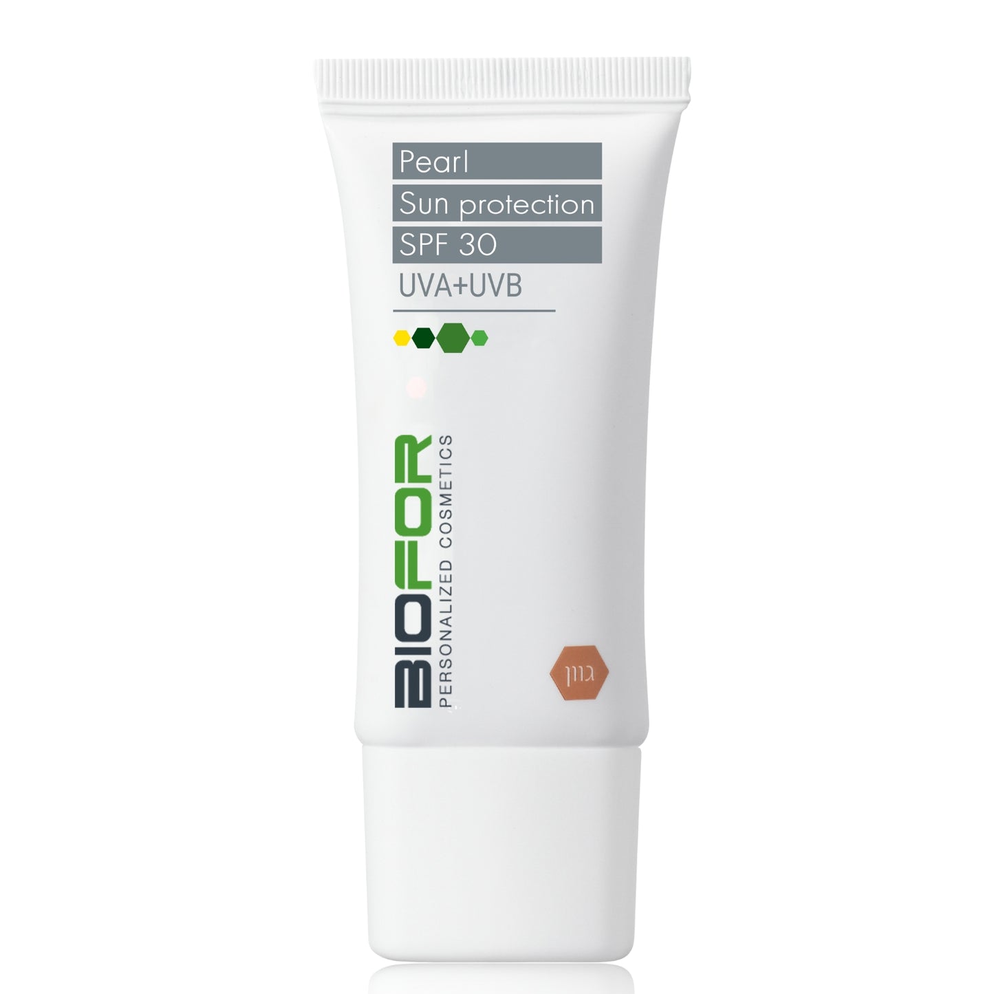 BIOFOR PEARL SUN PROTECTION APSAUGINIS VEIDO KREMAS SU SPALVA SPF30, 100 ML