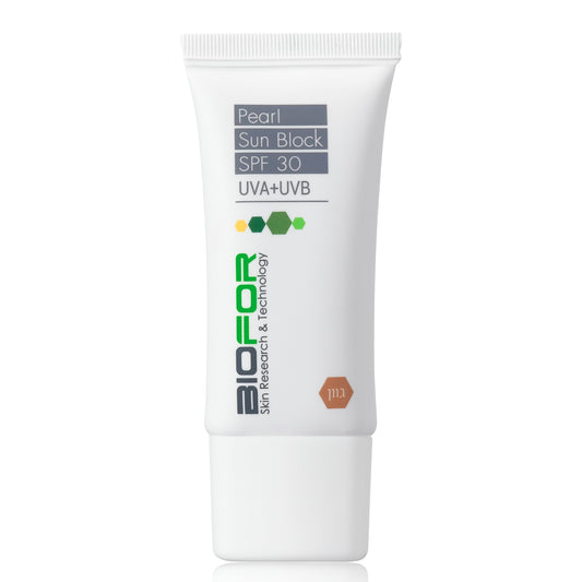 BIOFOR PEARL SUN PROTECTION APSAUGINIS VEIDO KREMAS SU SPALVA SPF30, 30 ML