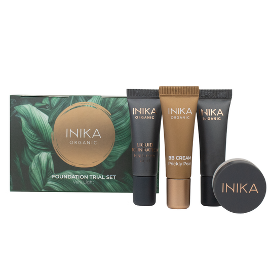 INIKA ORGANIC MAKIAŽO PAGRINDŲ BANDOMASIS RINKINYS - Very Light