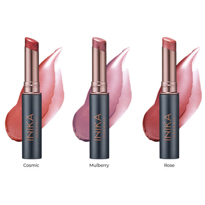 INIKA ORGANIC LŪPŲ BALZAMAS SU SPALVA - Mulberry, 3.5 g