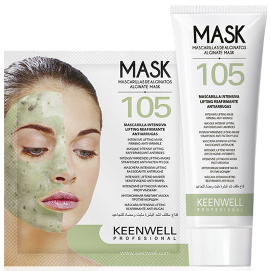 KEENWELL MASK N.105 INTENSYVIAI STANGRINANTI PRIEŠRAUKŠLINĖ ALGINATINĖ KAUKĖ, 9x22 g