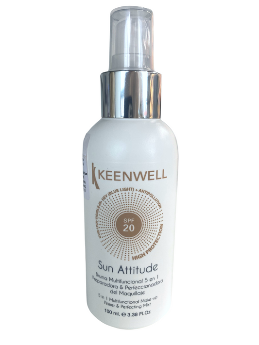 KEENWELL SUN ATTITUDE 5IN1 MULTIFUNKCINĖ DULKSNA/PRIEMONĖ PRIEŠ MAKIAŽĄ SPF 20, 100 ml