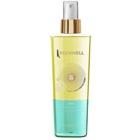 KEENWELL SUN ATTITUDE DVIFAZIS FLUIDAS NUO SAULĖS SPF50, 200 ml