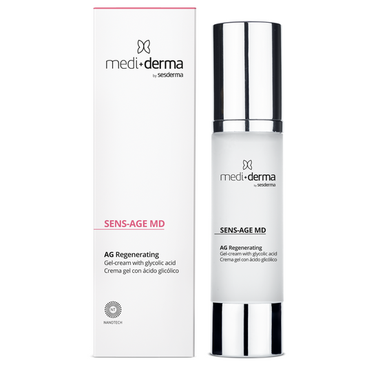 MEDIDERMA HOMECARE AG REGENERATING GELINIS VEIDO KREMAS SU GLIKOLIO RŪGŠTIMI, 50 ML