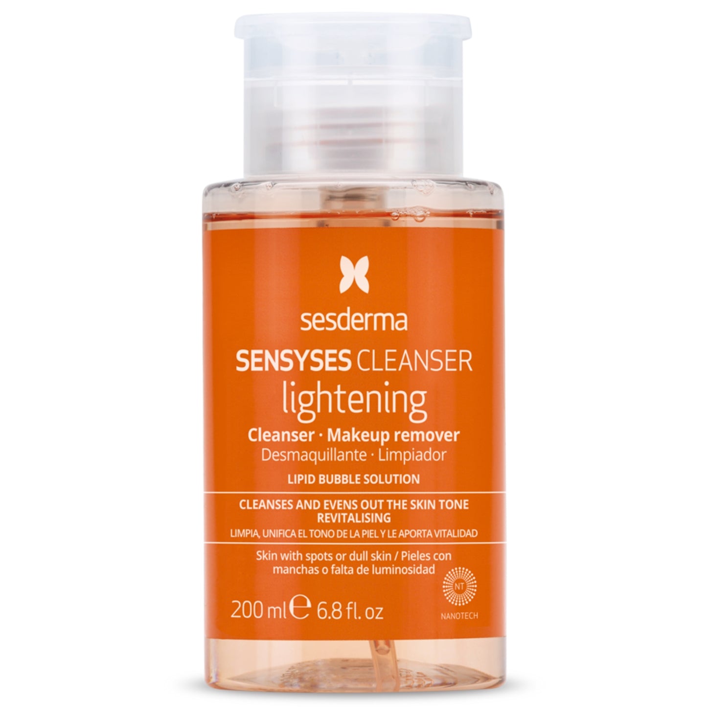 SESDERMA SENSYSES LIGHTENING SKAISTINANTIS LIPOSOMINIS VALIKLIS, 200 ML
