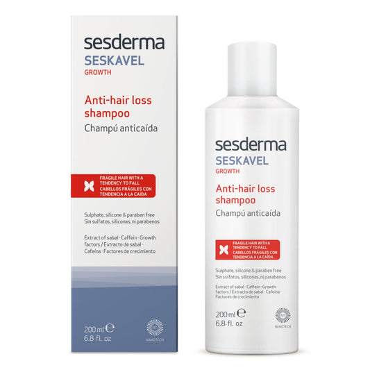 SESDERMA SESKAVEL PLAUKU SLINKIMA MAŽINANTIS ŠAMPUNAS, 200 ML