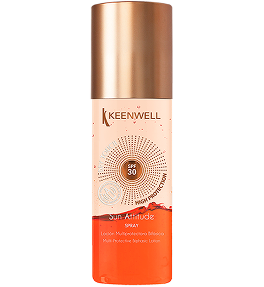 KEENWELL SUN ATTITUDE APSAUGINIS PURŠKIAMAS DVIFAZIS KŪNO LOSJONAS, 150 ml