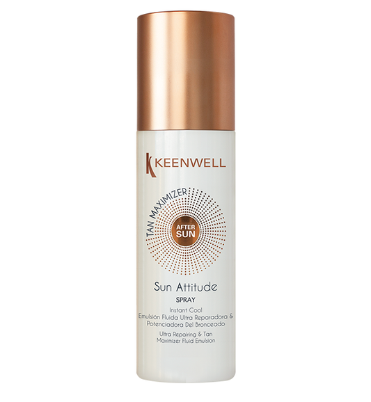 KEENWELL SUN ATTITUDE VĖSINANTI, ATSTATANTI, ĮDEGĮ PRAILGINANTI FLUIDINĖ EMULSIJA PO SAULĖS VONIŲ, 150 ml