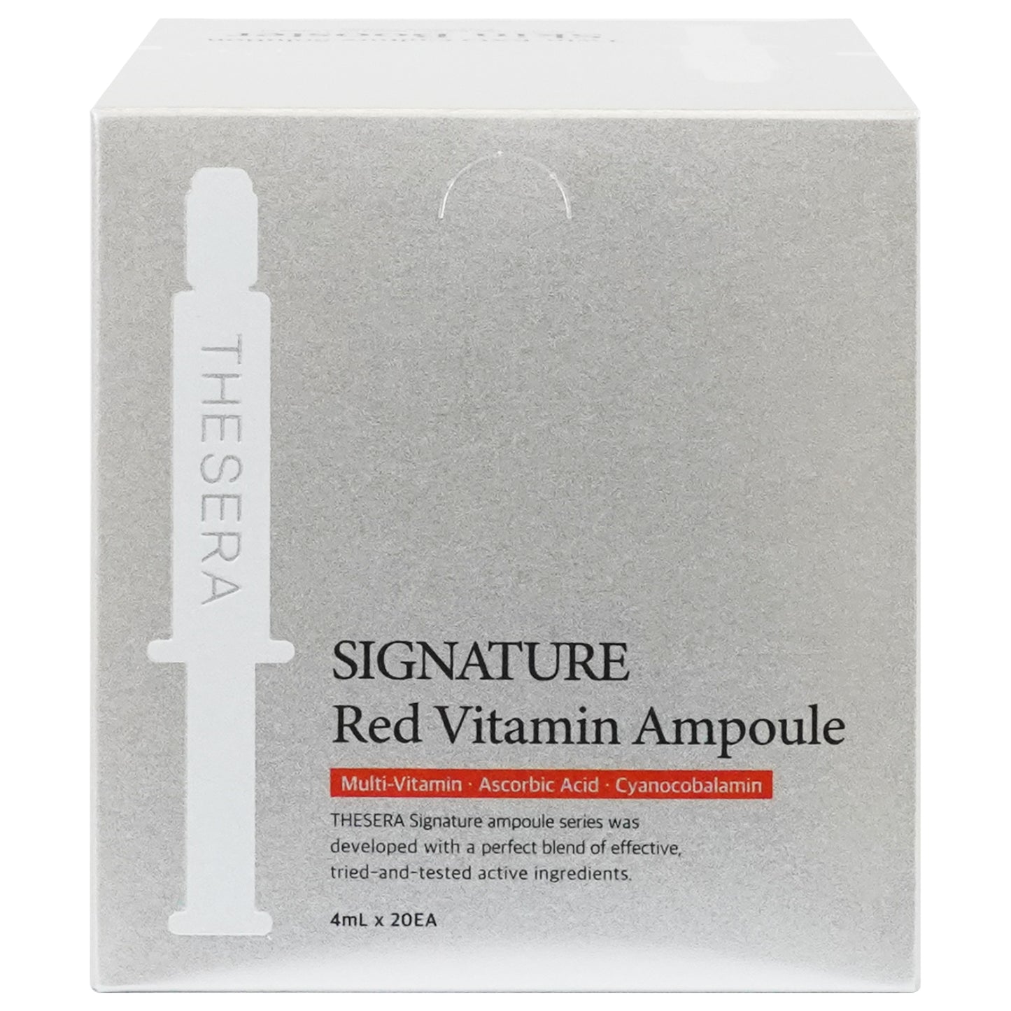 THESERA SIGNATURE RED VITAMIN ŠVIESINANČIOS IR SKAISTINANČIOS AMPULĖS, 20x4 ML