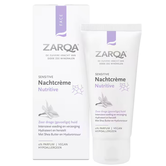 ZARQA MAITINAMASIS NAKTINIS VEIDO KREMAS, 50 ml